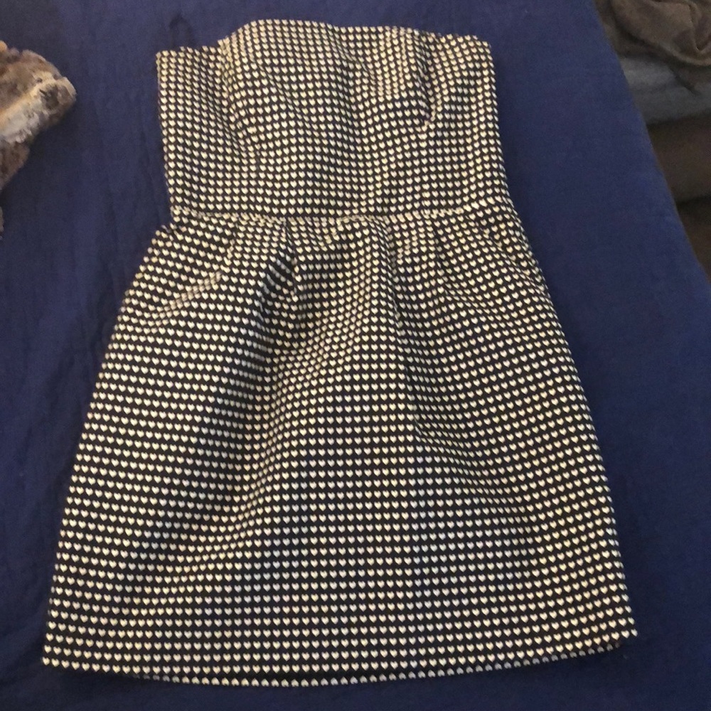 Strapless minidress